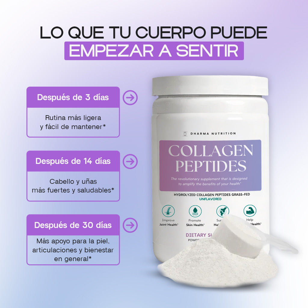 Péptidos de colágeno hidrolizados alimentados con pasto