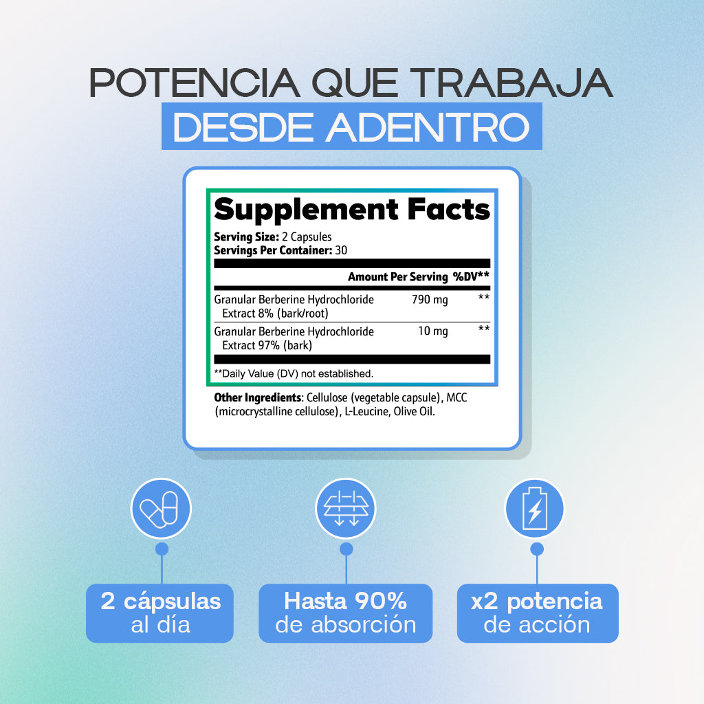 Berberine Plus | Máximo Control Metabólico y Pérdida de Peso