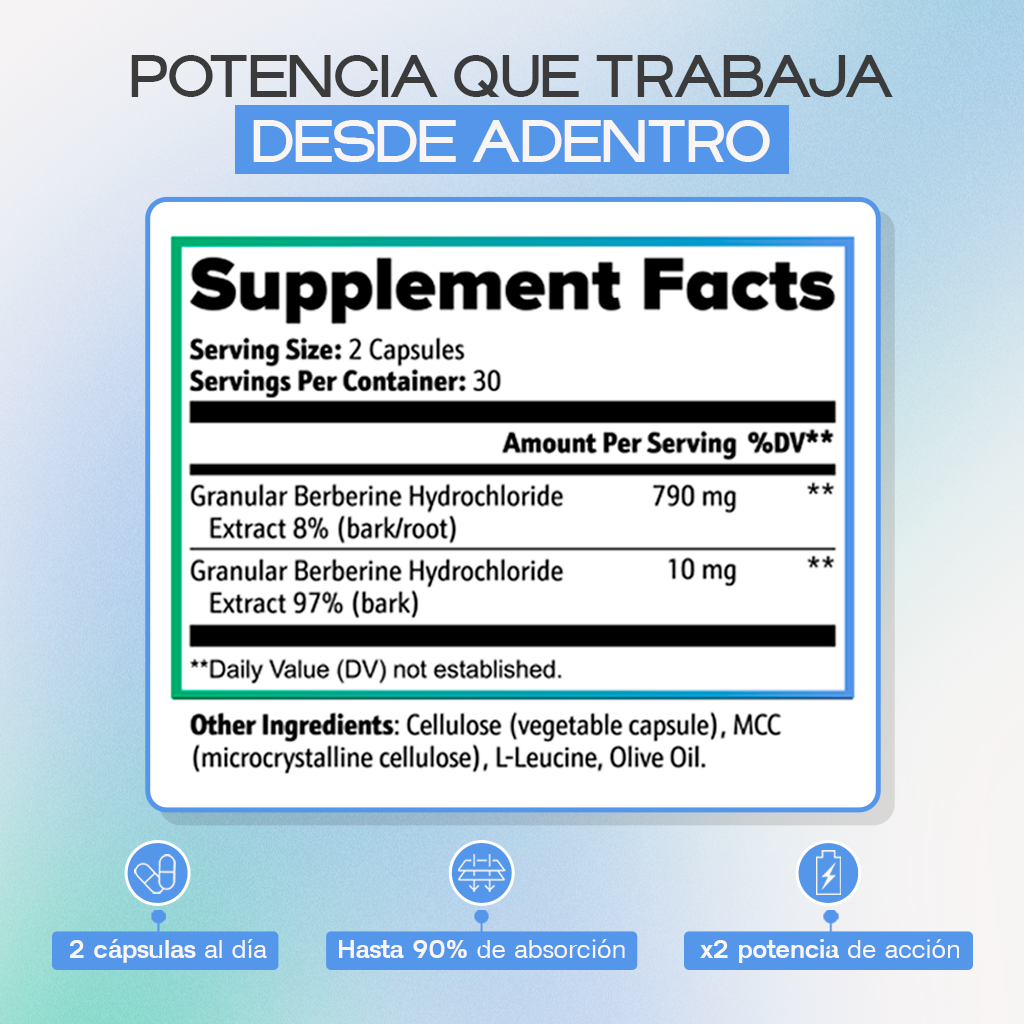Berberine Plus | Máximo Control Metabólico y Pérdida de Peso