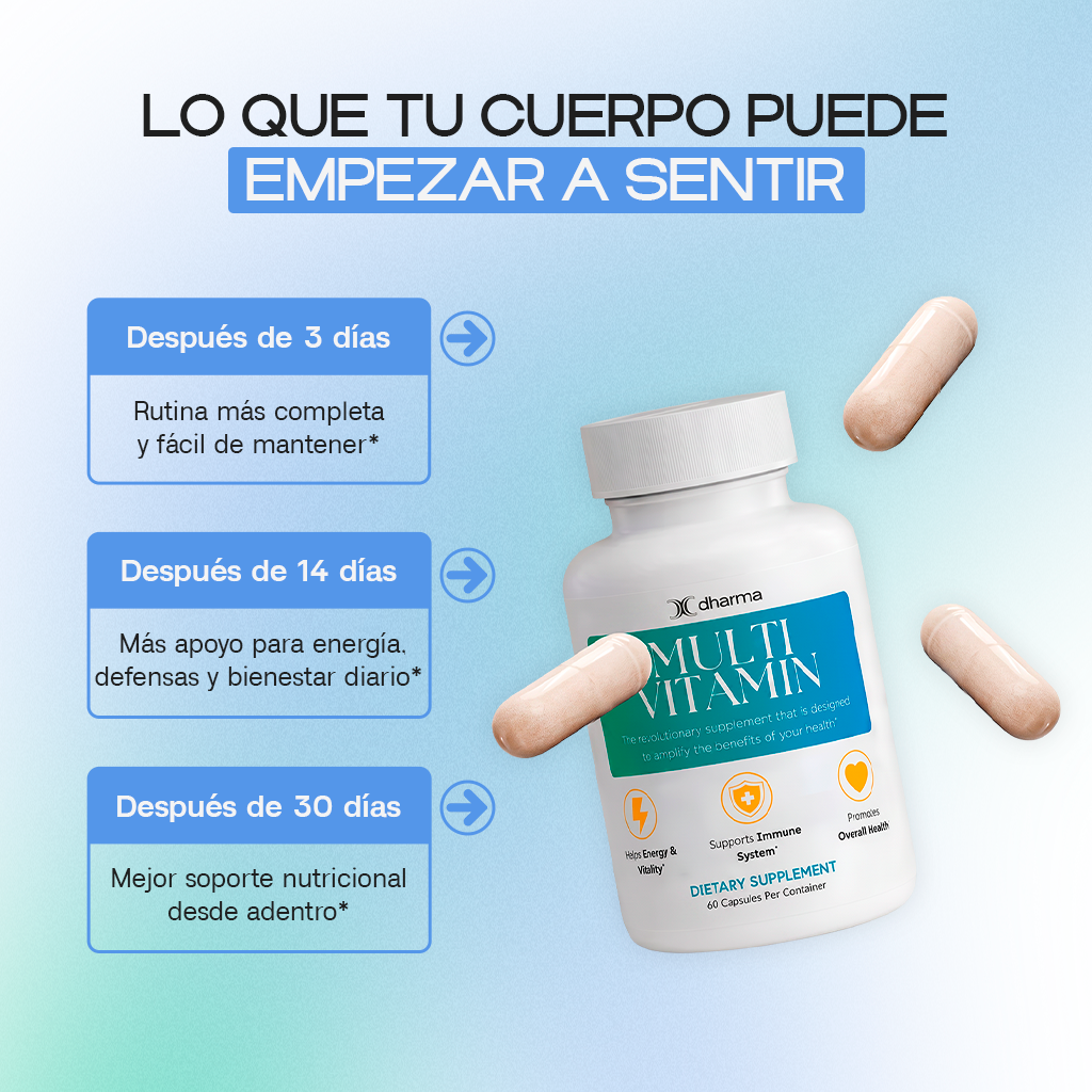 Multivitamínico Completo Diario — Energía, Inmunidad y Bienestar