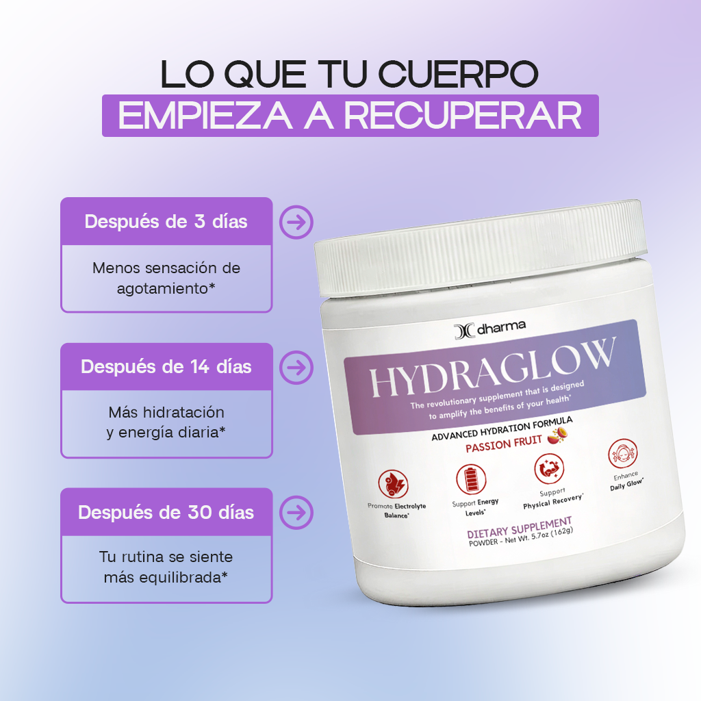 Hydraglow Powder (Passion Fruit) - Daily Hydration & Energy Support