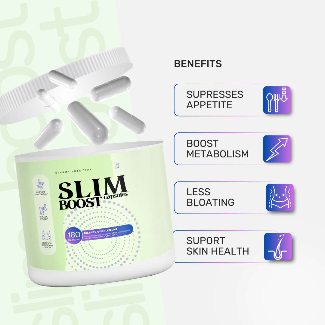 Slim Boost natural weight management capsules — appetite control and fat-burning support for women