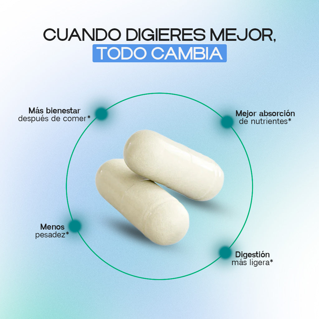 Mezcla profesional de enzimas digestivas