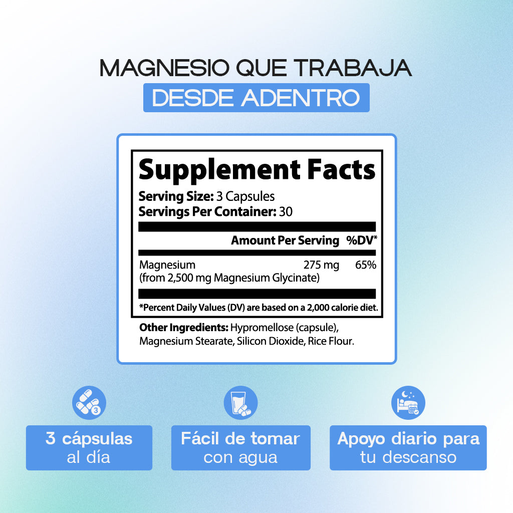 Magnesium Glycinate – Sleep, Relaxation & Nervous System Support