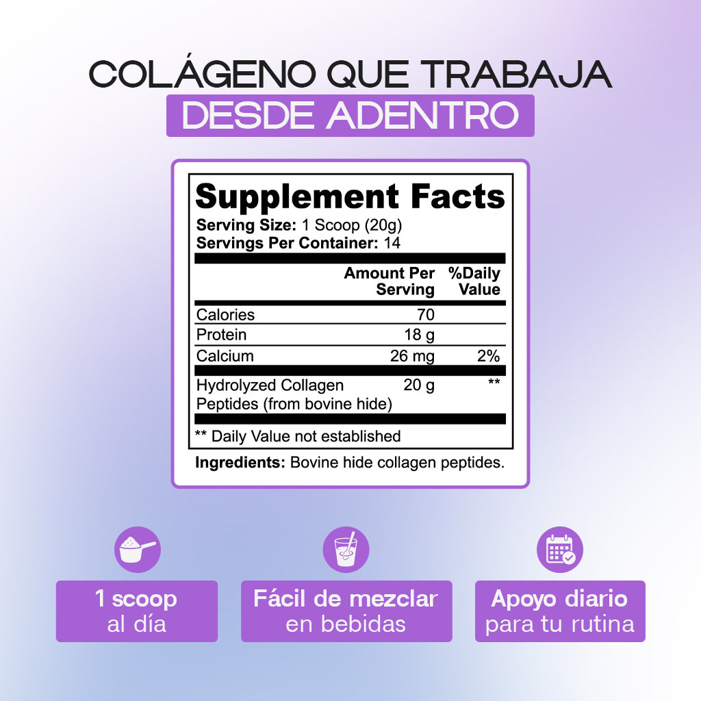 Péptidos de colágeno hidrolizados alimentados con pasto