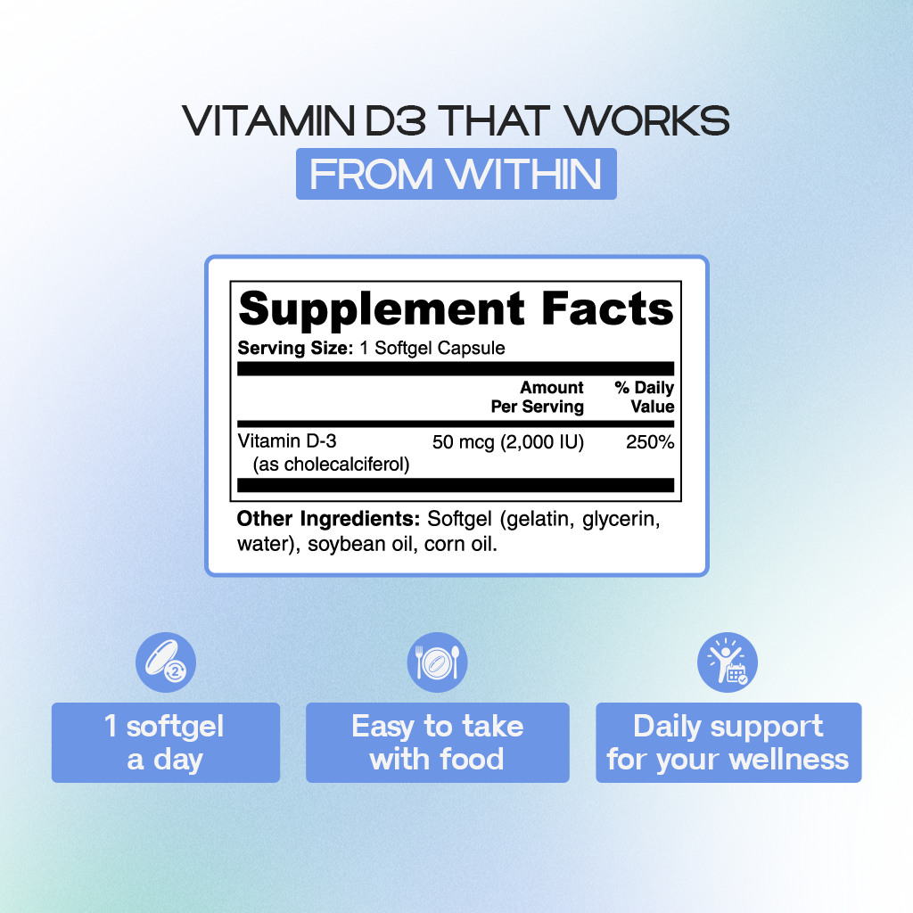 Vitamin D3 | Bone, Mood and Energy Support