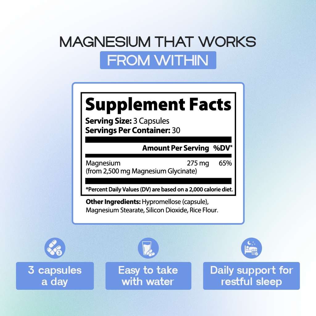Magnesium Glycinate | Sleep, Relaxation and Nervous System