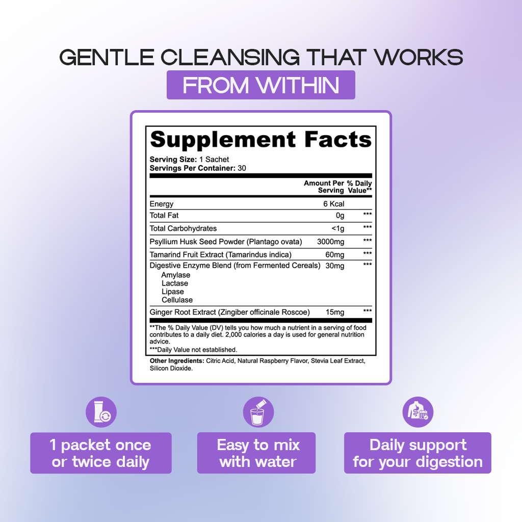 Colon Gentle Cleanse | Fiber and Enzymes for Digestive Support