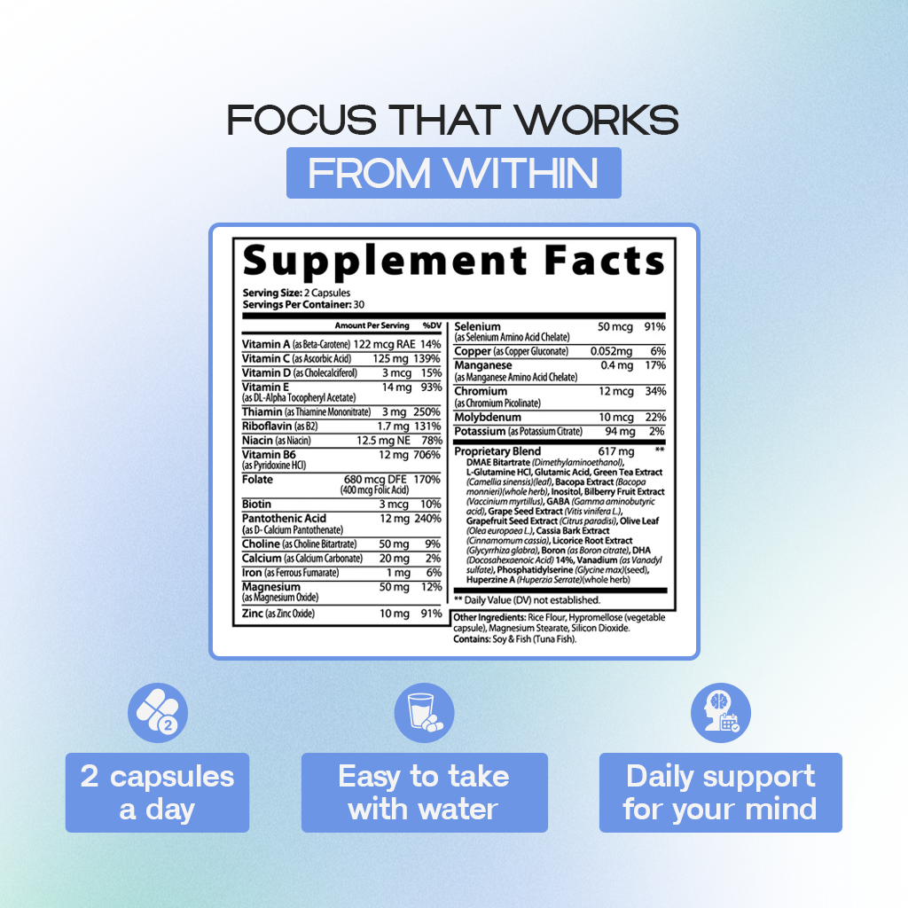 Brain & Focus | Memory and Concentration Support
