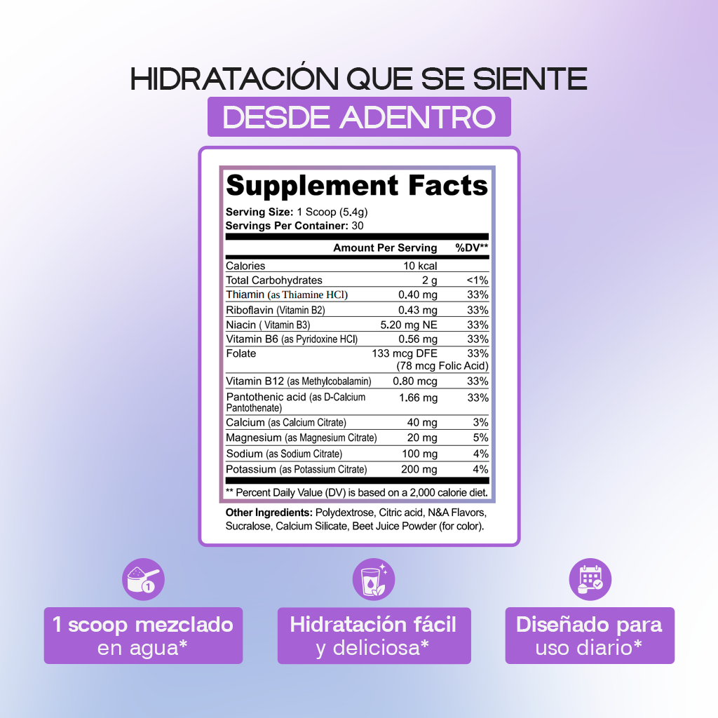 Hydraglow Powder (Passion Fruit) - Daily Hydration & Energy Support