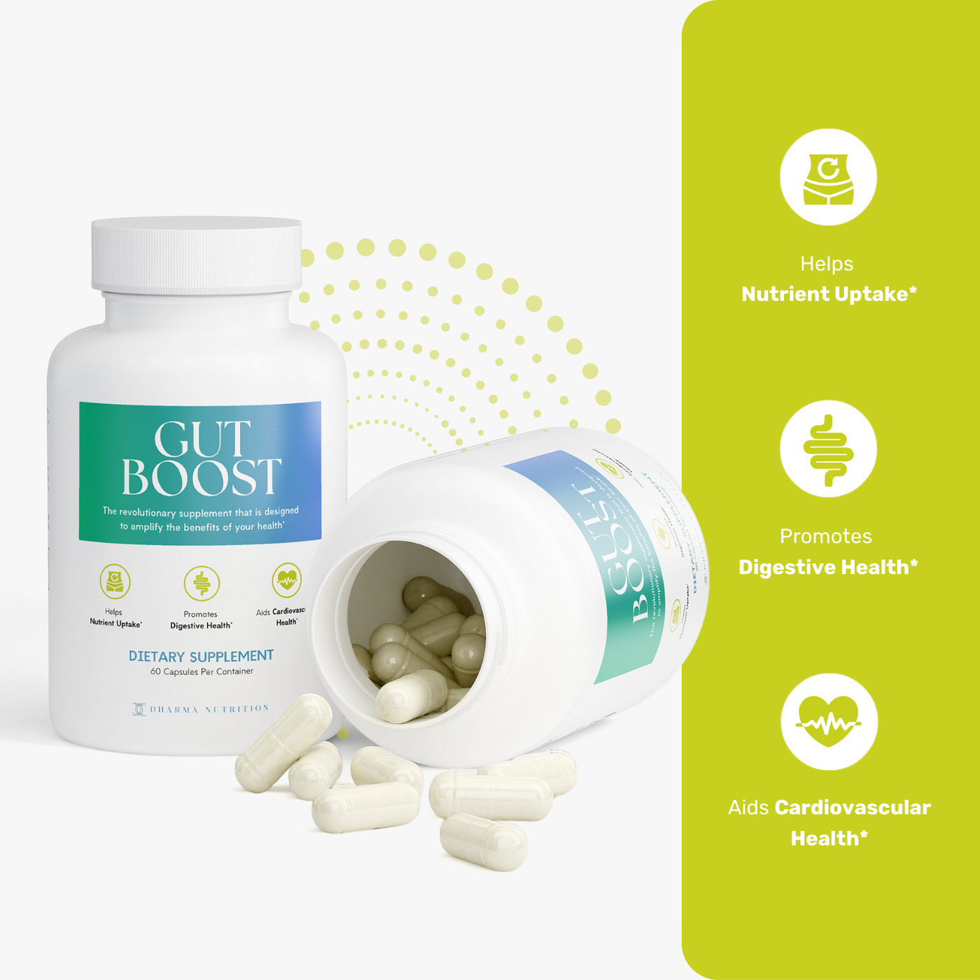 Gut Boost Pro supplement facts and gut microbiome balance formula – USA made