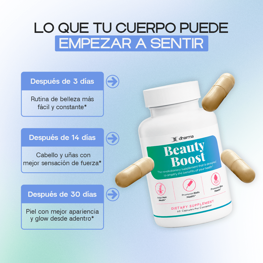 BEAUTY BOOST – CABELLO, PIEL Y UÑAS - Dharma Nutrition Clinic