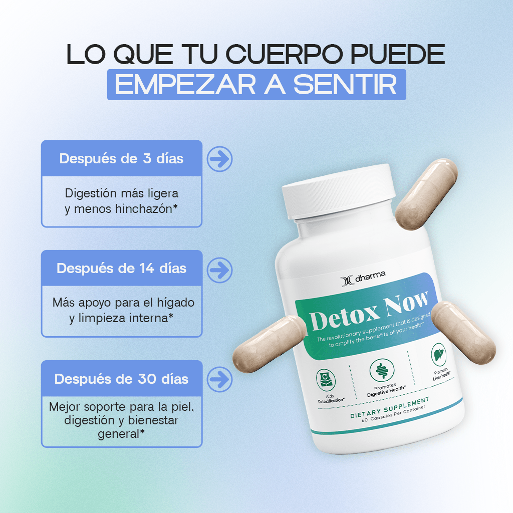 Detox Now – Natural Liver Cleanse & Full Body Detox Supplement - Dharma Nutrition Clinic