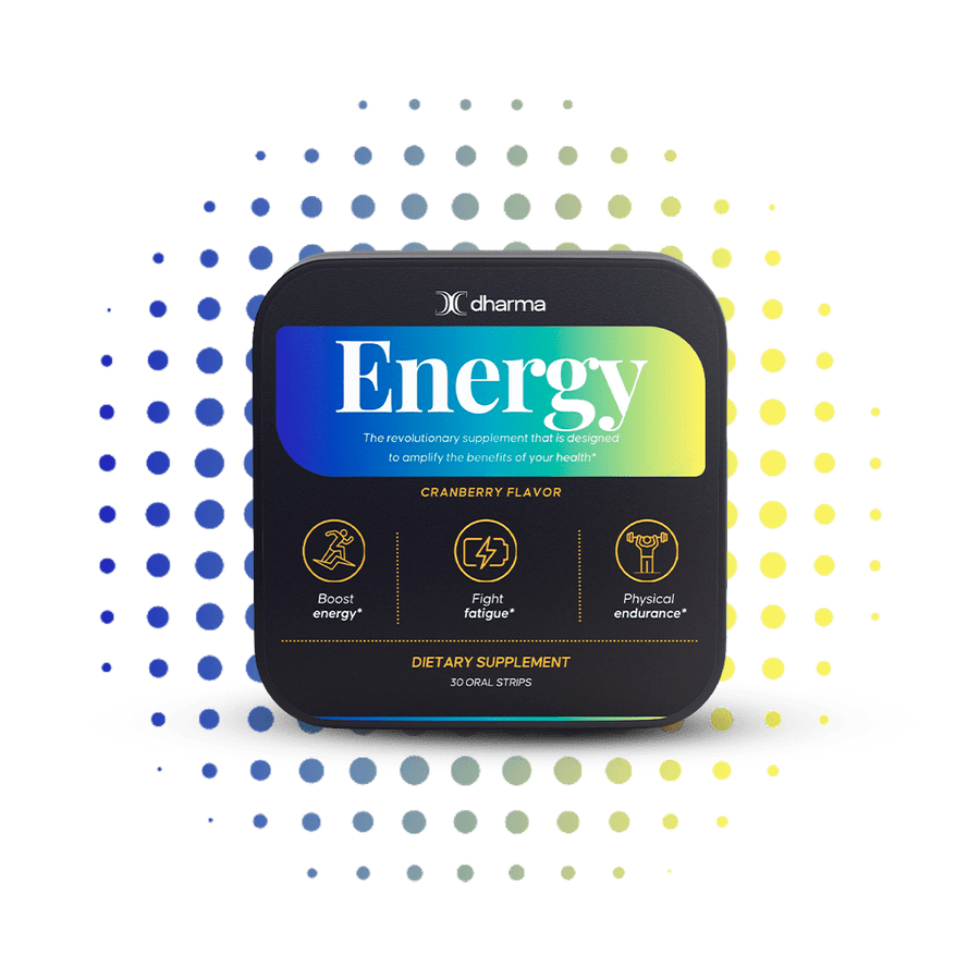 Energy Oral Strips – Green Tea Caffeine, L-Theanine & B12 - Dharma Nutrition Clinic