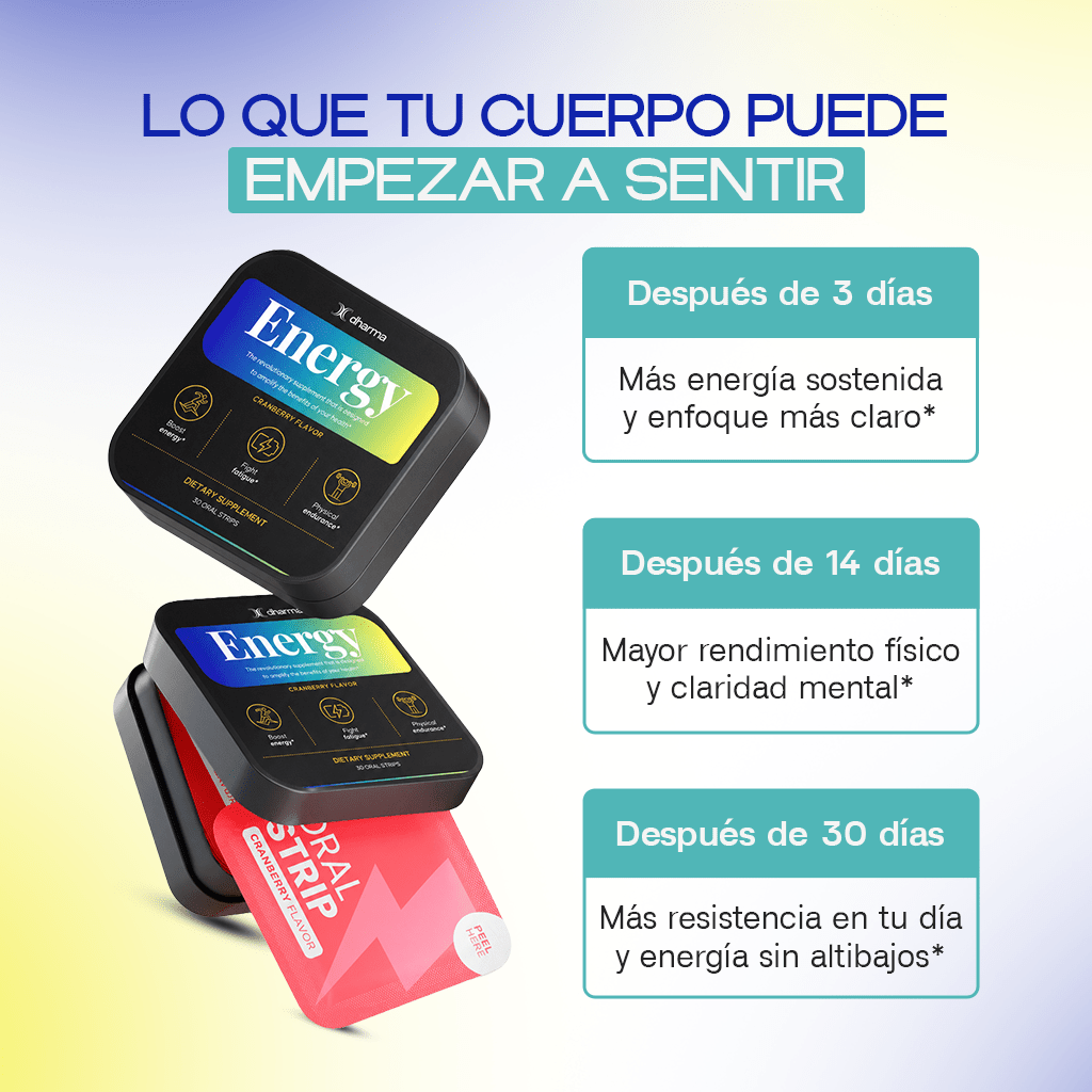 Energy Oral Strips – Green Tea Caffeine, L-Theanine & B12 - Dharma Nutrition Clinic