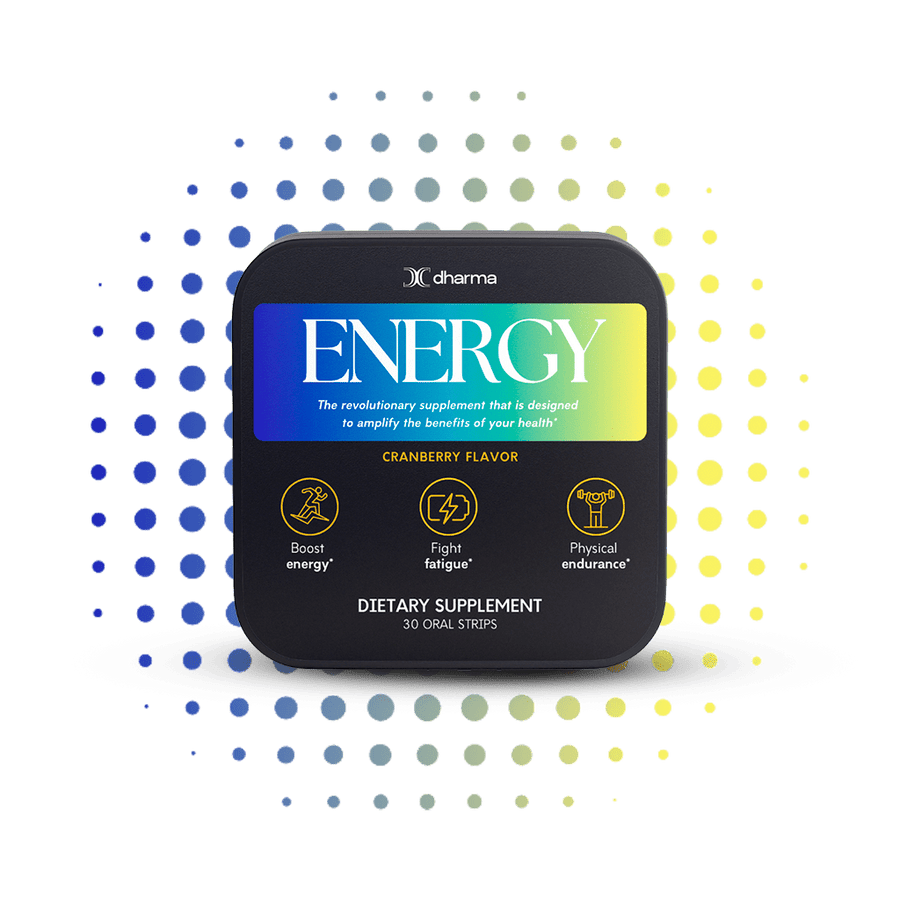 Energy Oral Strips – Green Tea Caffeine, L-Theanine & B12 - Dharma Nutrition Clinic
