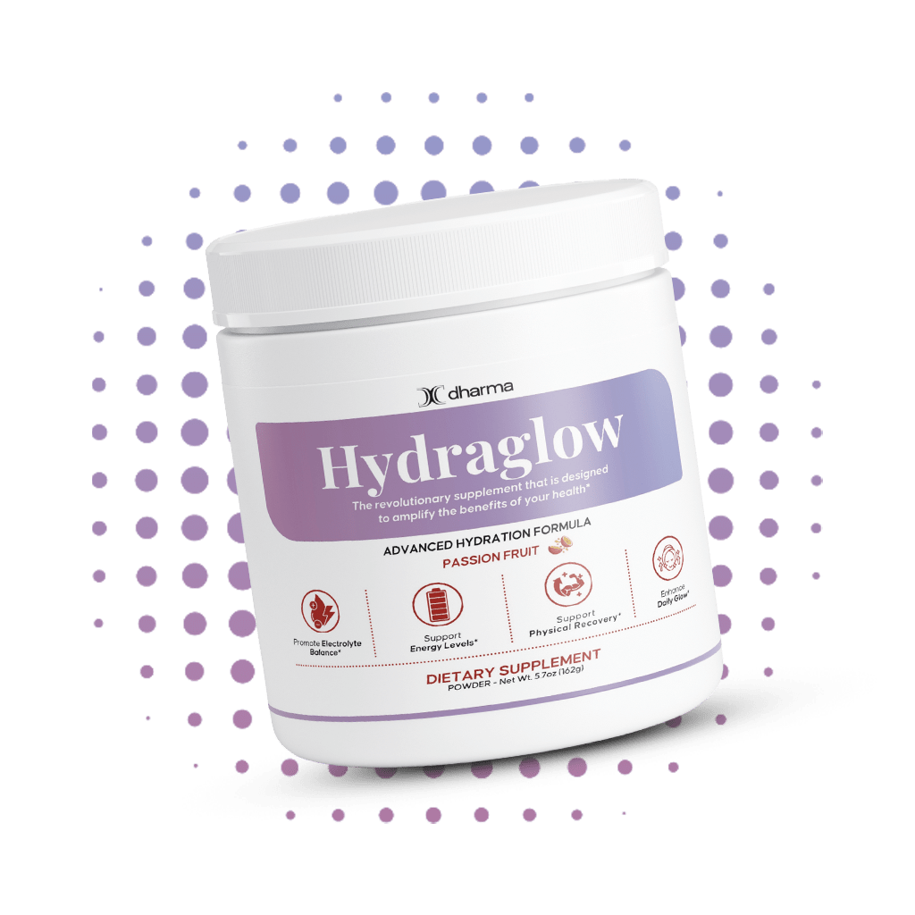 Hydraglow Powder (Passion Fruit) - Daily Hydration & Energy Support - Dharma Nutrition Clinic