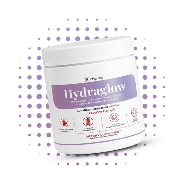 Hydraglow Powder (Passion Fruit) - Daily Hydration & Energy Support - Dharma Nutrition Clinic