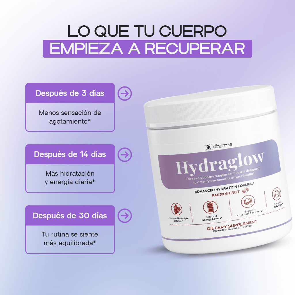 Hydraglow Powder (Passion Fruit) - Daily Hydration & Energy Support - Dharma Nutrition Clinic