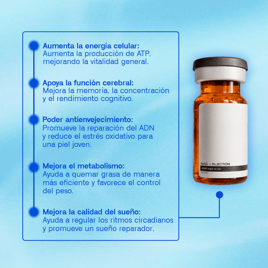 Inyección NAD+ 🧬 - Dharma Nutrition Clinic