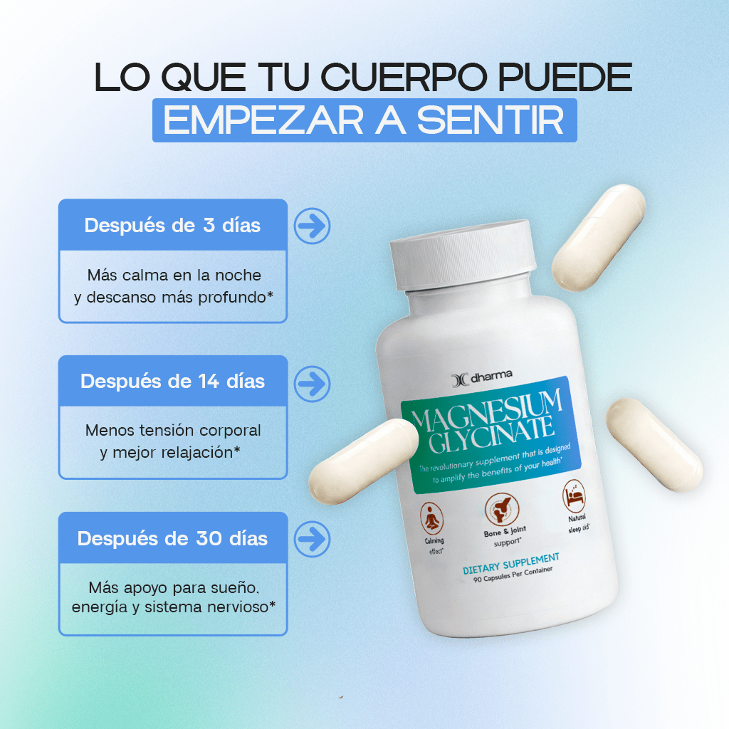 Magnesium Glycinate – Sleep, Relaxation & Nervous System Support - Dharma Nutrition Clinic