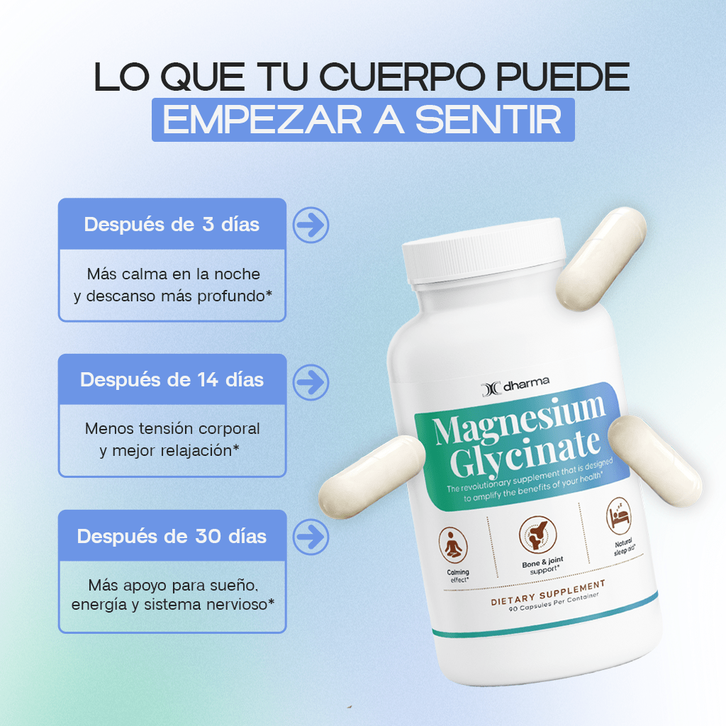 Magnesium Glycinate – Sleep, Relaxation & Nervous System Support - Dharma Nutrition Clinic