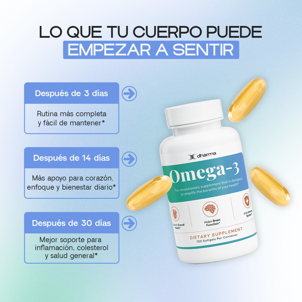 Omega-3 | Apoyo para el Corazón, el Cerebro y el Bienestar Diario - Dharma Nutrition Clinic