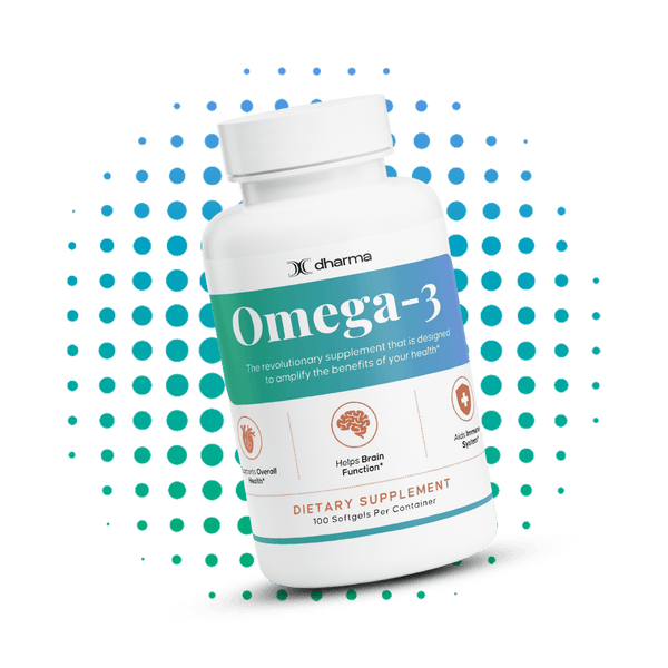 Frasco de Omega-3 con EPA y DHA de Dharma Nutrition