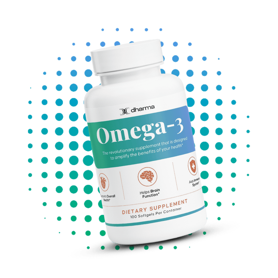 Frasco de Omega-3 con EPA y DHA de Dharma Nutrition
