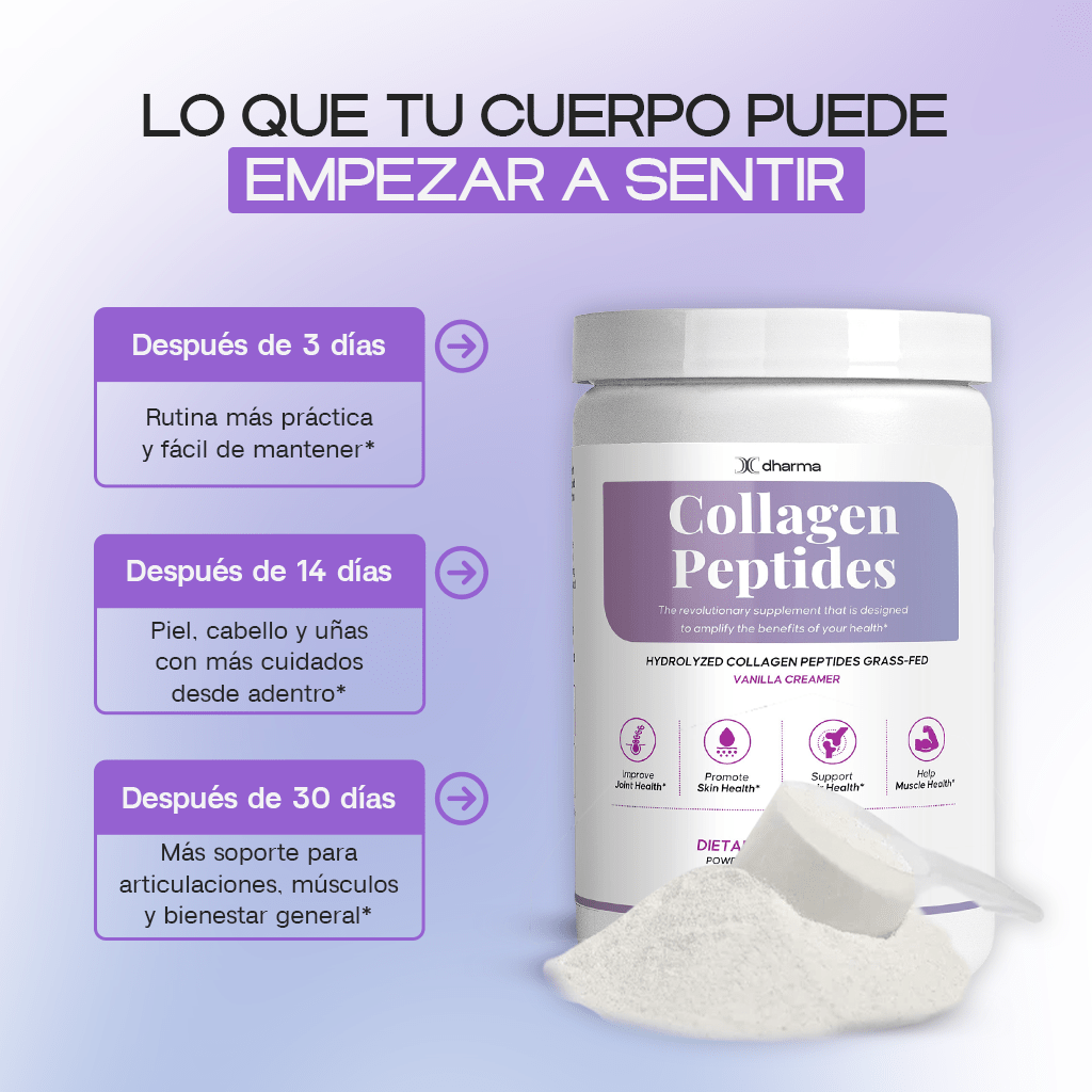 Vanilla - Collagen Peptides Creamer Grass-Fed Powder - Dharma Nutrition Clinic