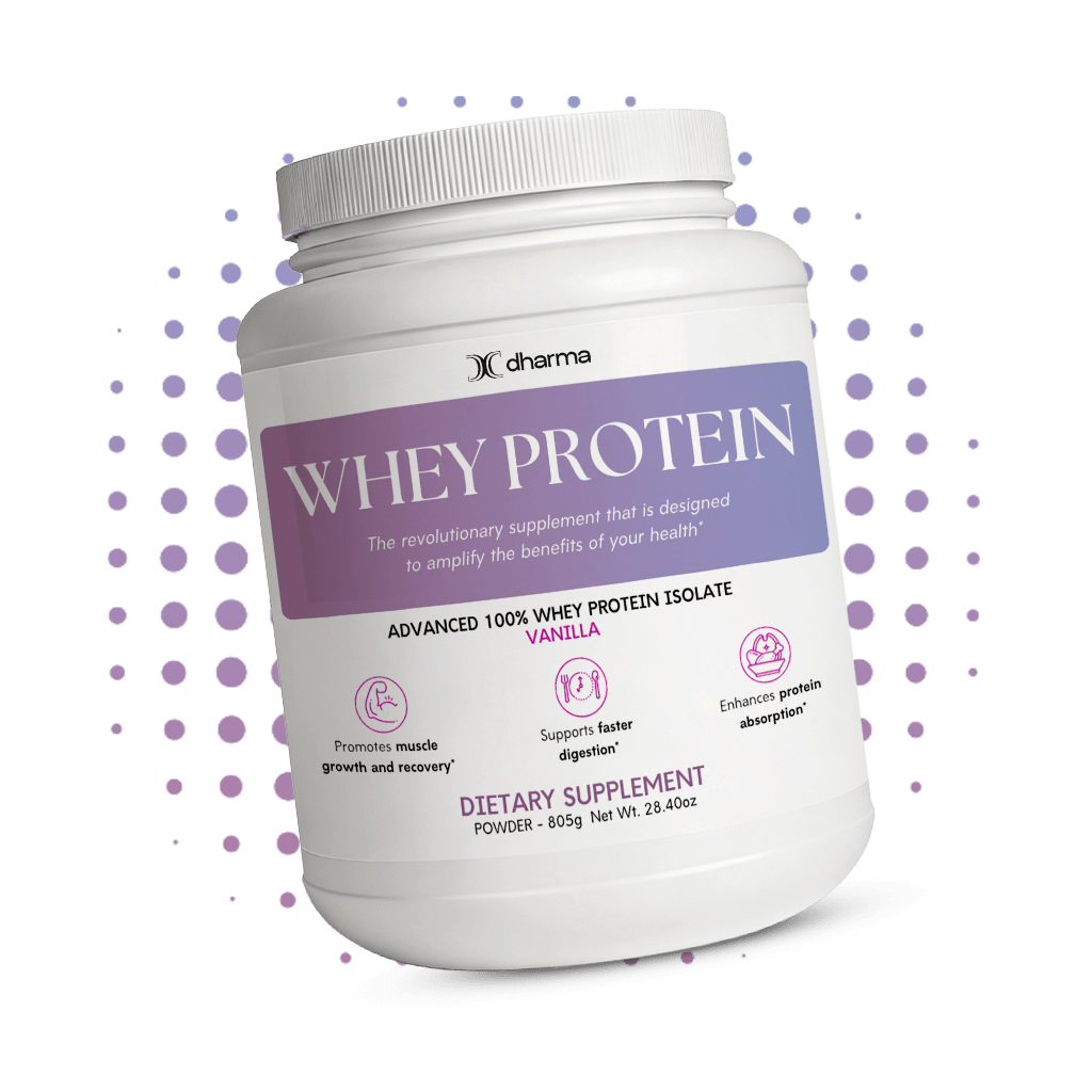 Vanilla Whey Protein Isolate – Muscle Recovery & Weight Loss Support - Dharma Nutrition Clinic