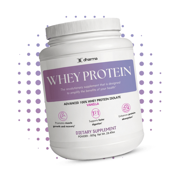Vanilla Whey Protein Isolate – Muscle Recovery & Weight Loss Support - Dharma Nutrition Clinic