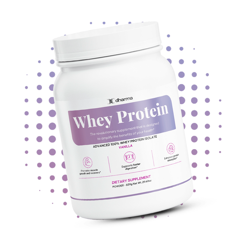 Vanilla Whey Protein Isolate – Muscle Recovery & Weight Loss Support - Dharma Nutrition Clinic